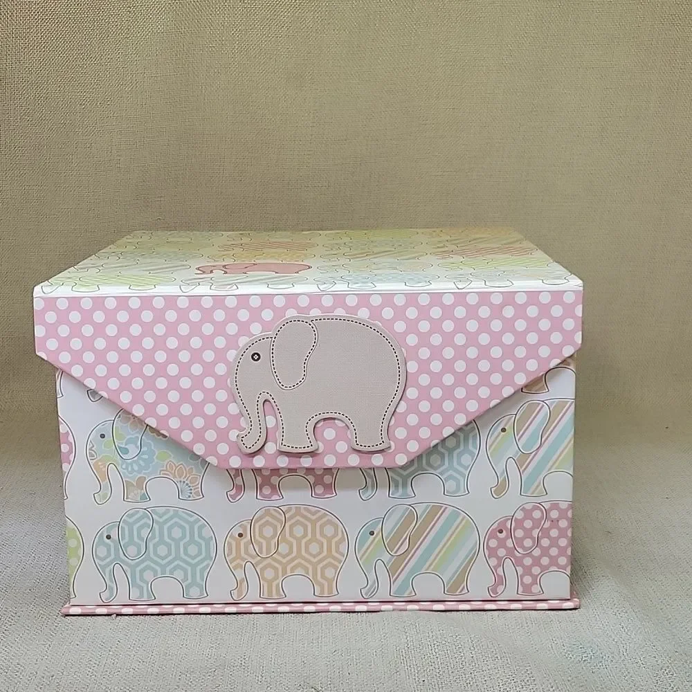 Elephant Themed Home Accent Set 2 Trinket Boxes Decor,‎ Frame, Wood Elephants
